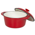 Amazon hot pot panela de ferro fundido set-casserole-grill-prato oval 3 peças